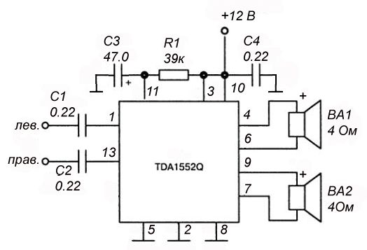 An7148 схема усилителя